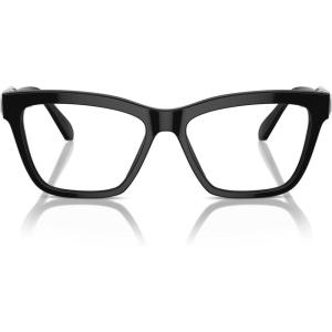 Swarovski Women’s Sk2021 Square Prescription Eyewear Frames(Black/Demo Lens)