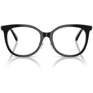 Swarovski Women’s Sk2055f Low Bridge Fit Round Prescription Eyewear Frames(Black/Demo Lens)