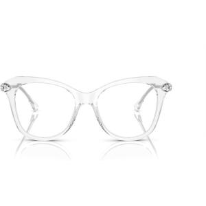 Swarovski womens Sk2012 Butterfly Prescription Eyewear Frames(Crystal/Demo Lens)
