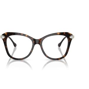 Swarovski womens Sk2012 Butterfly Prescription Eyewear Frames(Havana/Demo Lens)