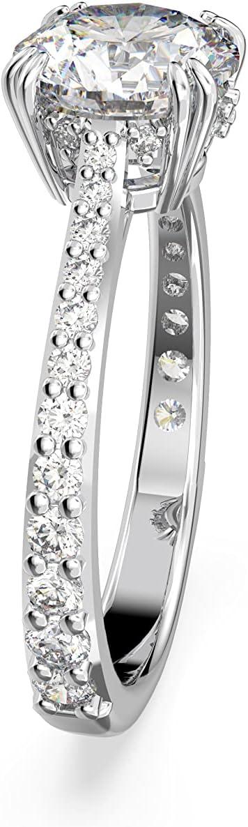 imageSWAROVSKI Constella Cocktail Ring Jewelry Collection Pav Cut Clear CrystalsPrincess Cut Pav