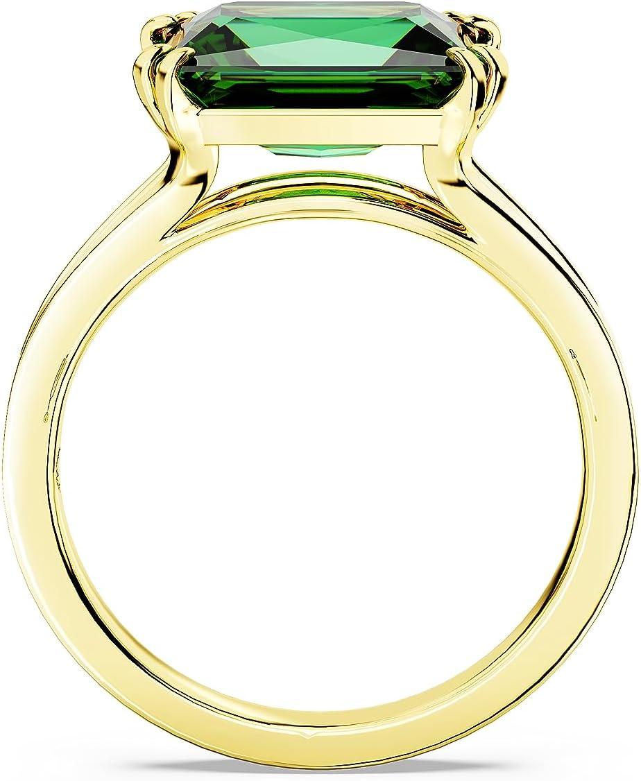 imageSwarovski Matrix Cocktail Ring with Green StoneUS 5EU 50