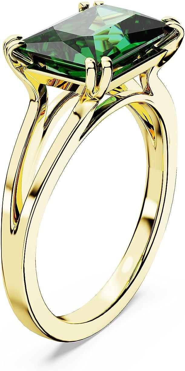 imageSwarovski Matrix Cocktail Ring with Green StoneUS 9EU 60