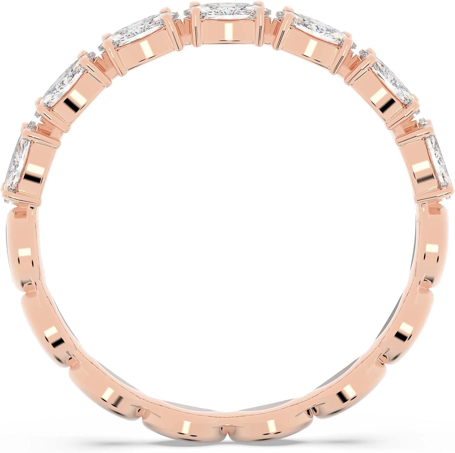 imageSwarovski Matrix Marquise Ring Clear Crystal Rose GoldTone FinishEU 52 US 575