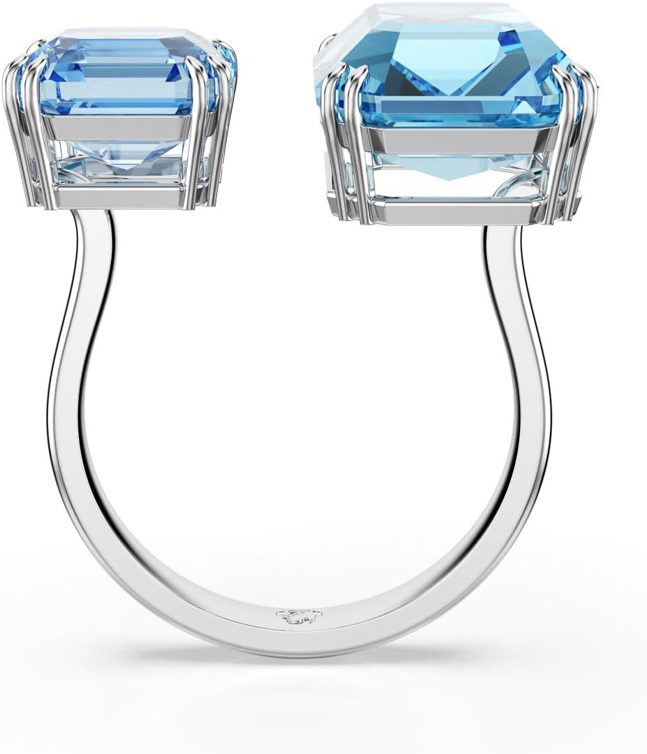 imageSwarovski Millenia Open Ring Octagon Cut Blue Rhodium FinishUS 6EU 52