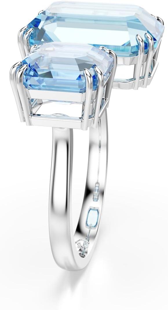 imageSwarovski Millenia Open Ring Octagon Cut Blue Rhodium FinishUS 7EU 55