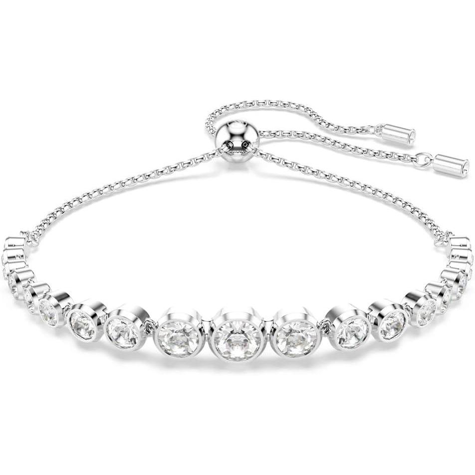 imageSwarovski Imber Tennis bracelet Mixed round cuts clear Rhodium finish