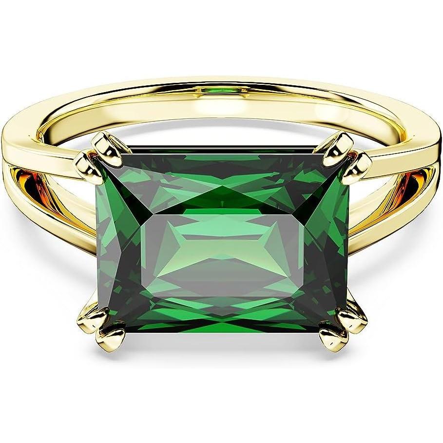 imageSwarovski Matrix Cocktail Ring with Green StoneUS 5EU 50
