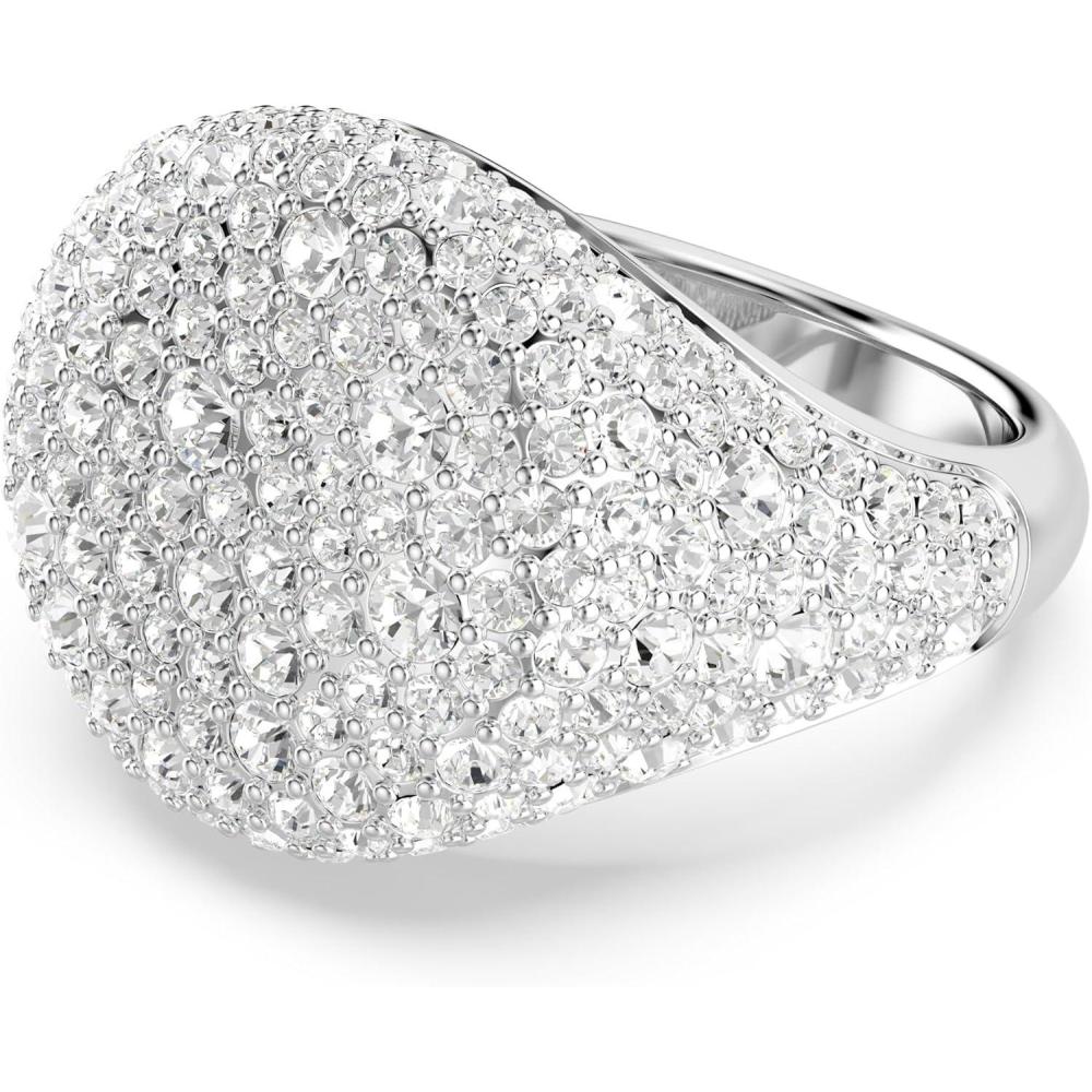 imageSwarovski Meteora Cocktail Ring Clear Crystals Rhodium Finished MetalUS 9EU 60