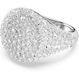 Swarovski Meteora Cocktail Ring, Clear Crystals, Rhodium Finished Metal(US 5/EU 50)