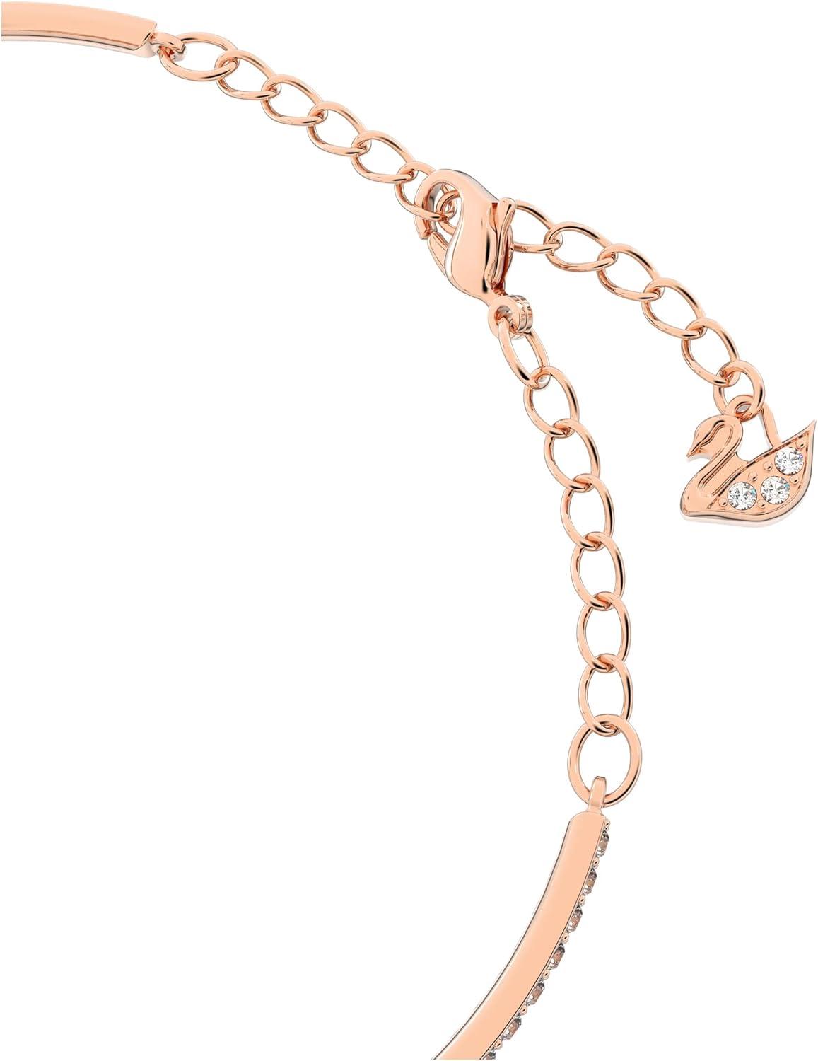 imageSwarovski Una Bangle Bracelet with Clear Crystals and Matching Pav on a RoseGold Tone Finished Setting
