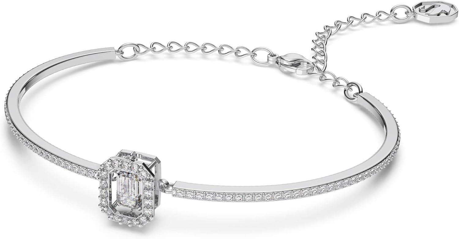 imageSwarovski Una Bangle Octagon cut White Rhodium Finished