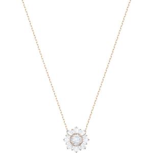 SWAROVSKI Sunshine Necklaces and Earrings Jewelry Collection, Clear Crystals, Pink Crystals, Rose Gold-Tone Finish