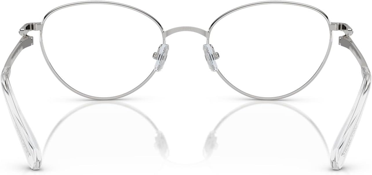 imageSwarovski Womens Sk1002 Oval Prescription Eyewear FramesSilverDemo Lens