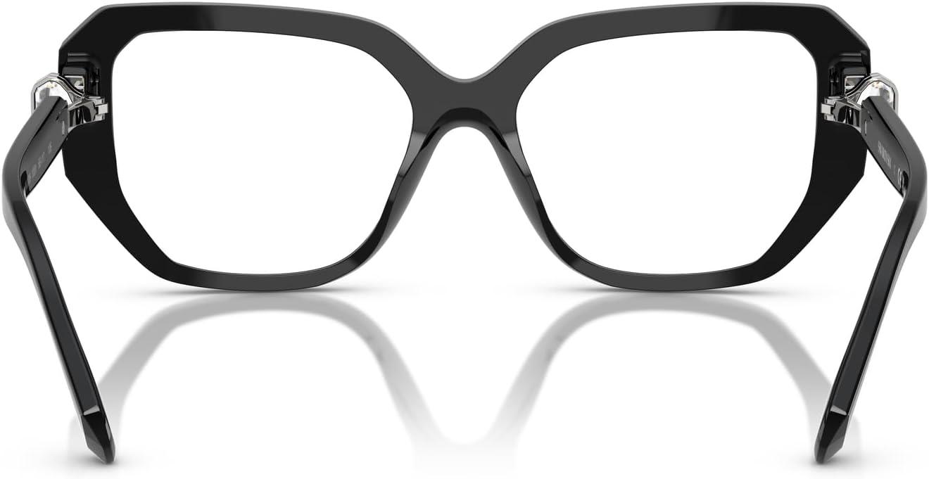 imageSwarovski Womens Sk2035 Square Prescription Eyewear FramesBlackDemo Lens