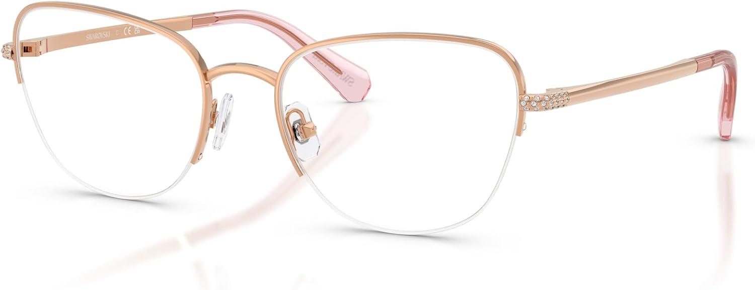 imageSwarovski womens Sk1023 Cat Eye Prescription Eyewear FramesRose GoldDemo Lens