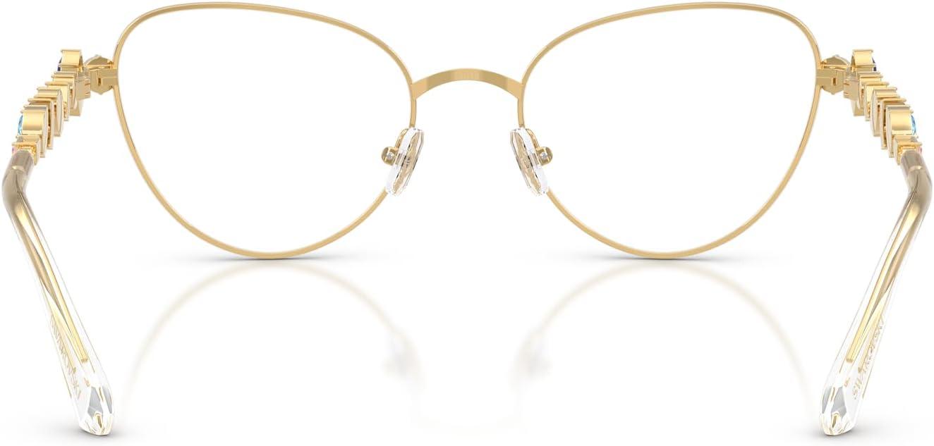 imageSwarovski womens Sk1024 Cat Eye Prescription Eyewear FramesGoldDemo Lens