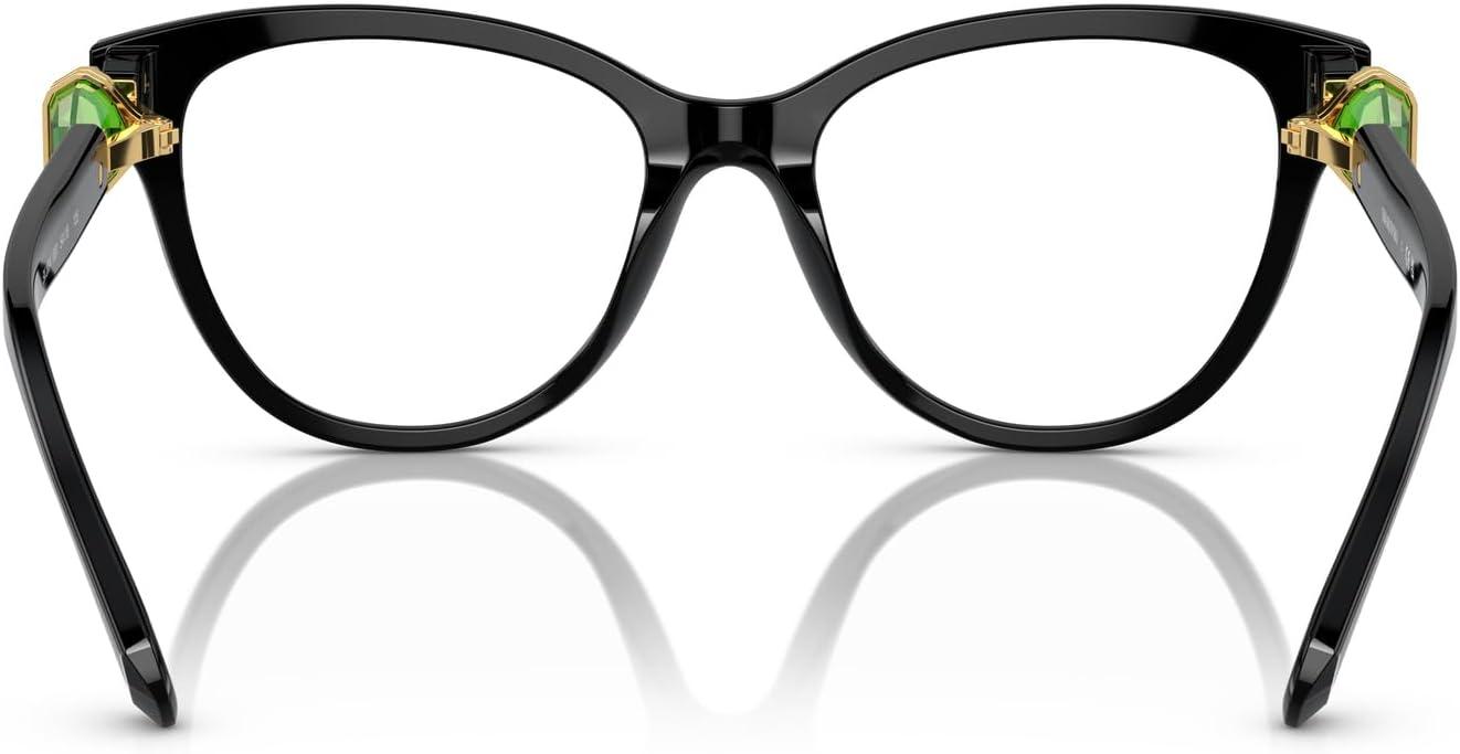 imageSwarovski womens Sk2004 Round Prescription Eyewear FramesBlackDemo Lens