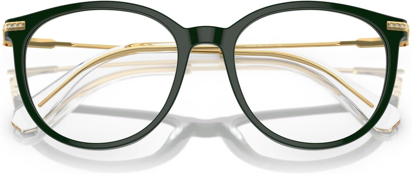 imageSwarovski womens Sk2009 Round Prescription Eyewear FramesGreenDemo Lens