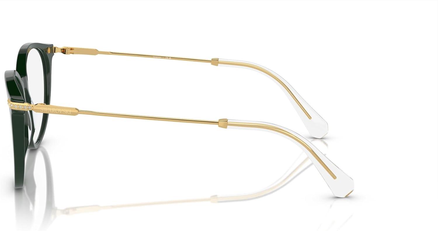 imageSwarovski womens Sk2009 Round Prescription Eyewear FramesGreenDemo Lens