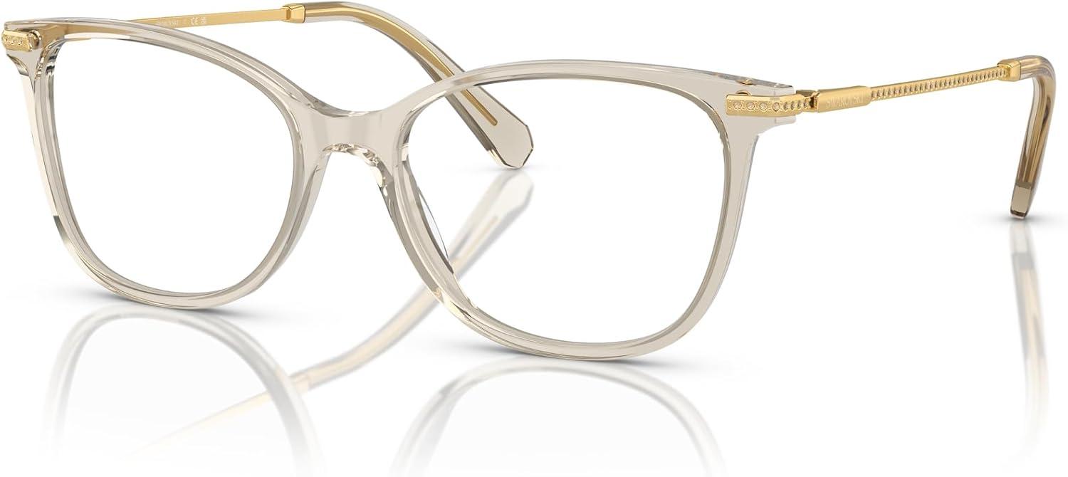 imageSwarovski womens Sk2010 Square Prescription Eyewear FramesBeige TransparentDemo Lens
