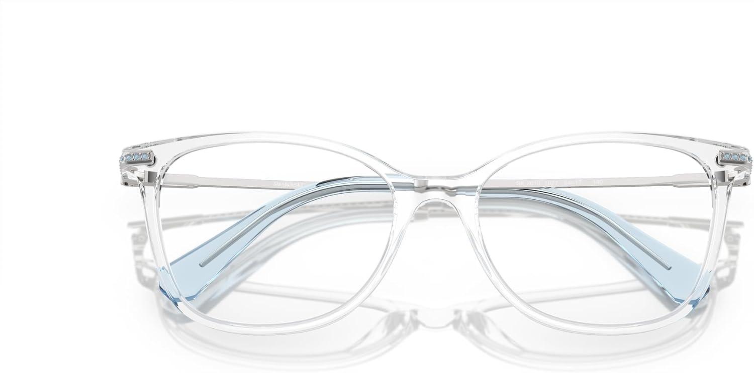 imageSwarovski womens Sk2010 Square Prescription Eyewear FramesCrystalDemo Lens