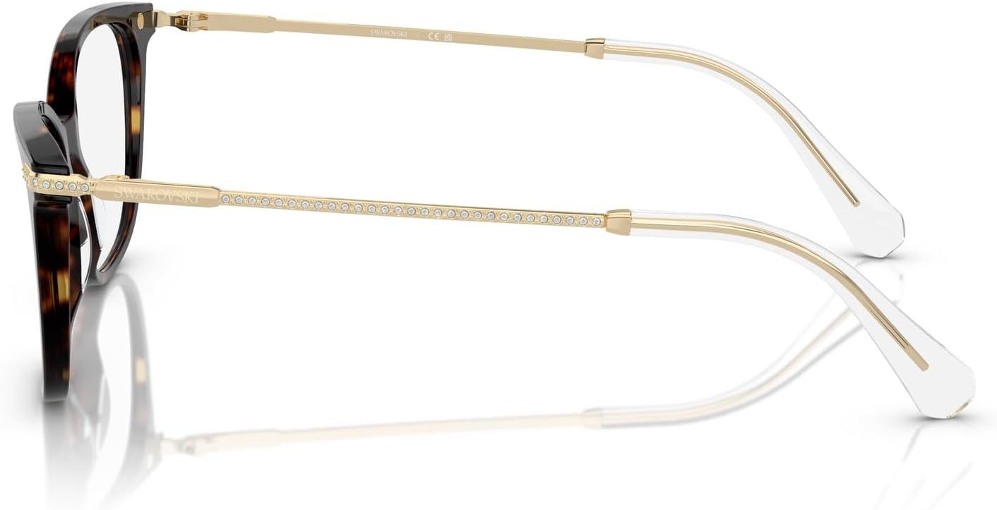 imageSwarovski womens Sk2010 Square Prescription Eyewear FramesDark HavanaDemo Lens