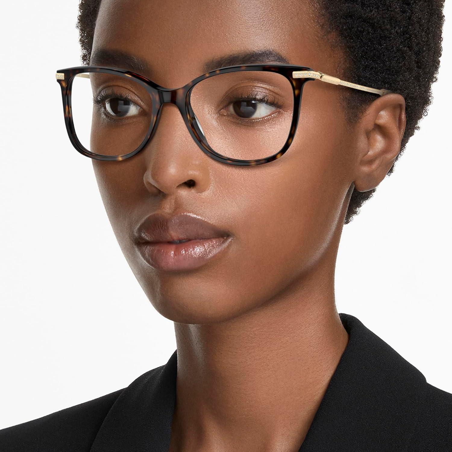 imageSwarovski womens Sk2010 Square Prescription Eyewear FramesDark HavanaDemo Lens