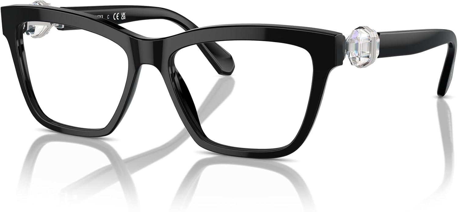 imageSwarovski womens Sk2021 Square Prescription Eyewear FramesBlackDemo Lens