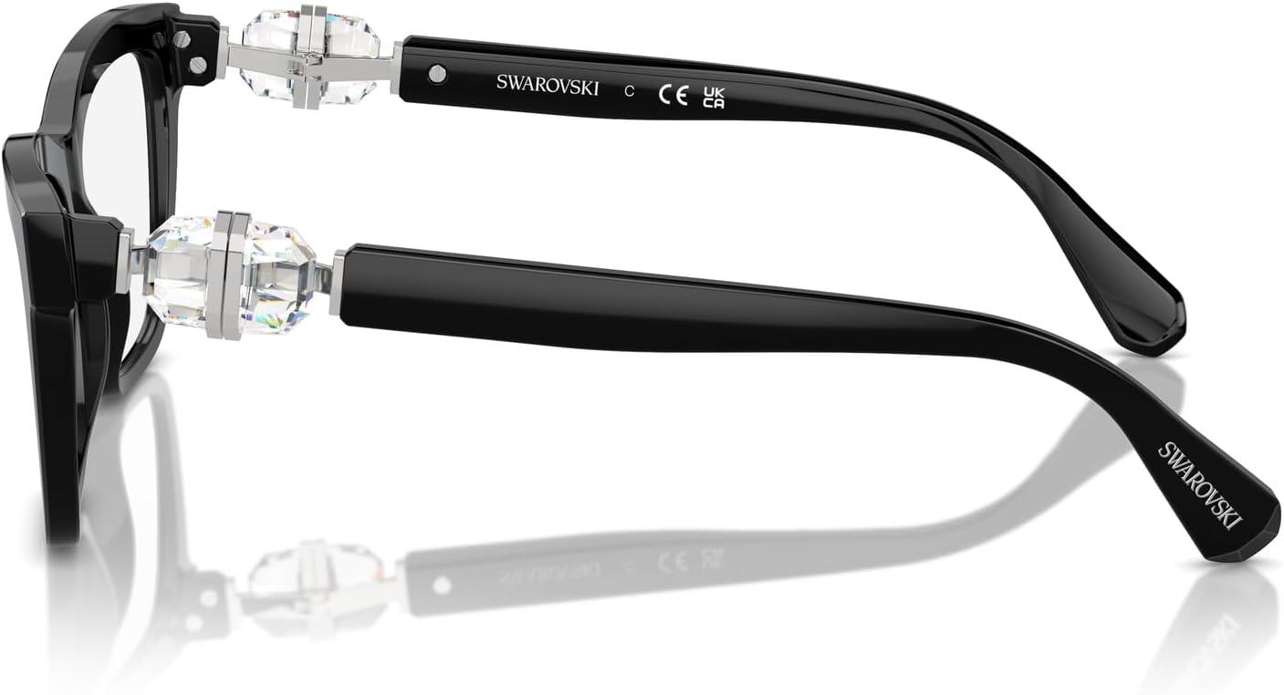 imageSwarovski womens Sk2021 Square Prescription Eyewear FramesBlackDemo Lens