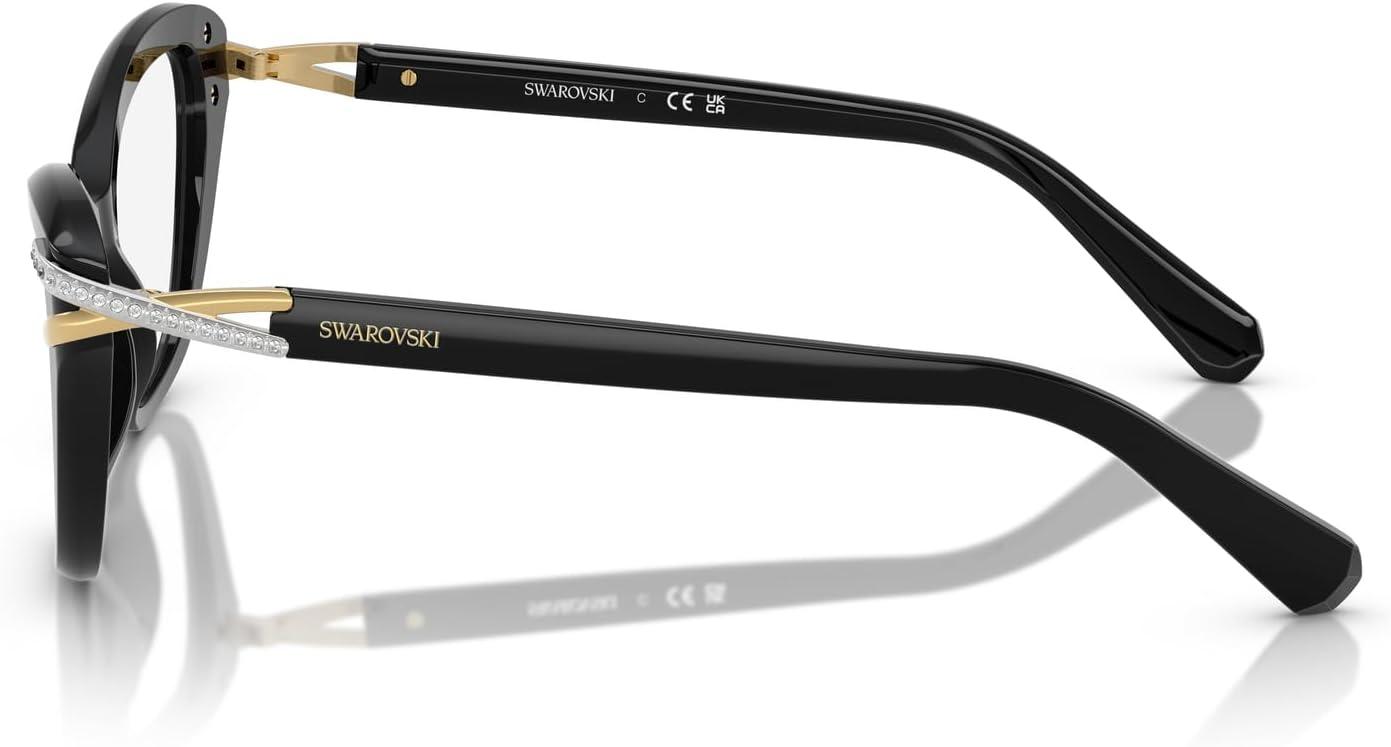 imageSwarovski womens Sk2031 Cat Eye Prescription Eyewear FramesBlackDemo Lens