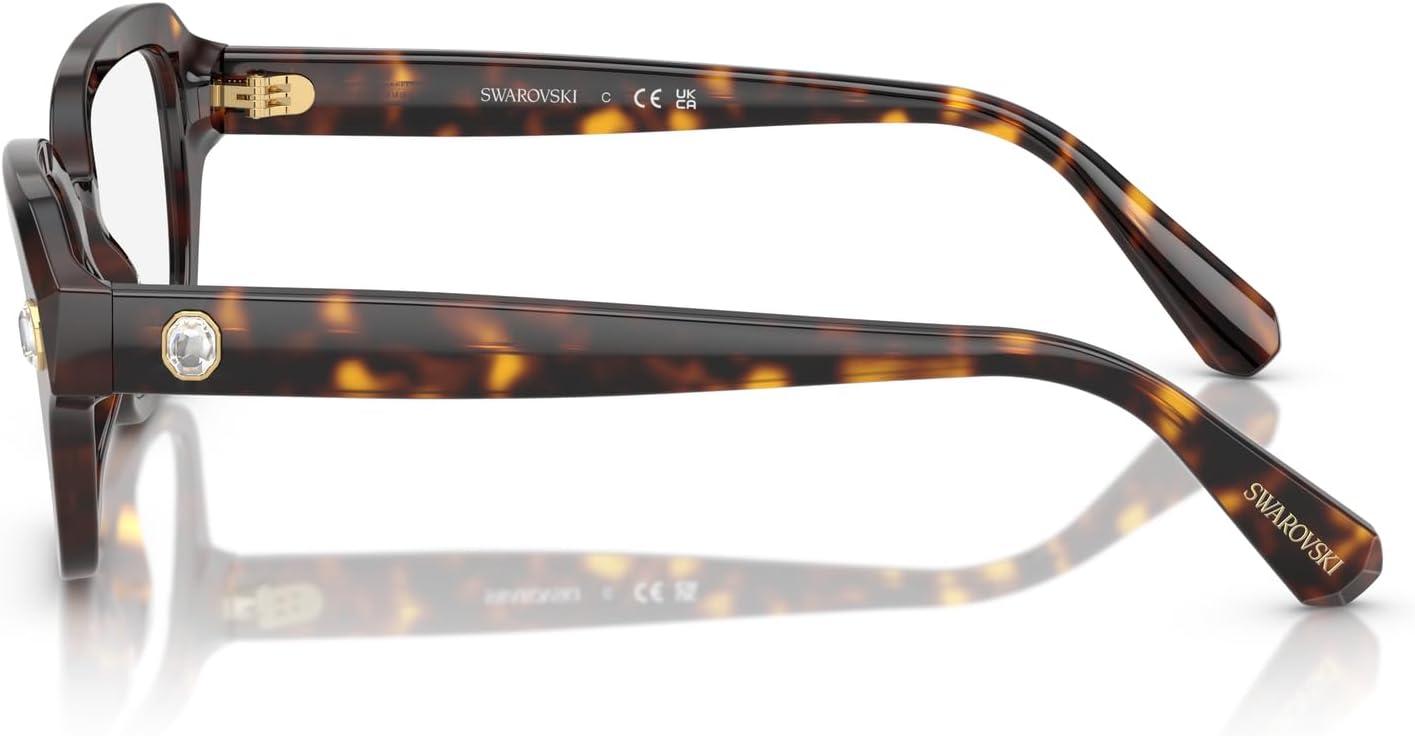 imageSwarovski womens Sk2039 Square Prescription Eyewear FramesHavanaDemo Lens