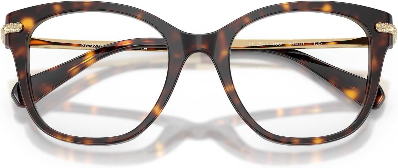 imageSwarovski womens Sk2044 Square Prescription Eyewear FramesHavanaDemo Lens