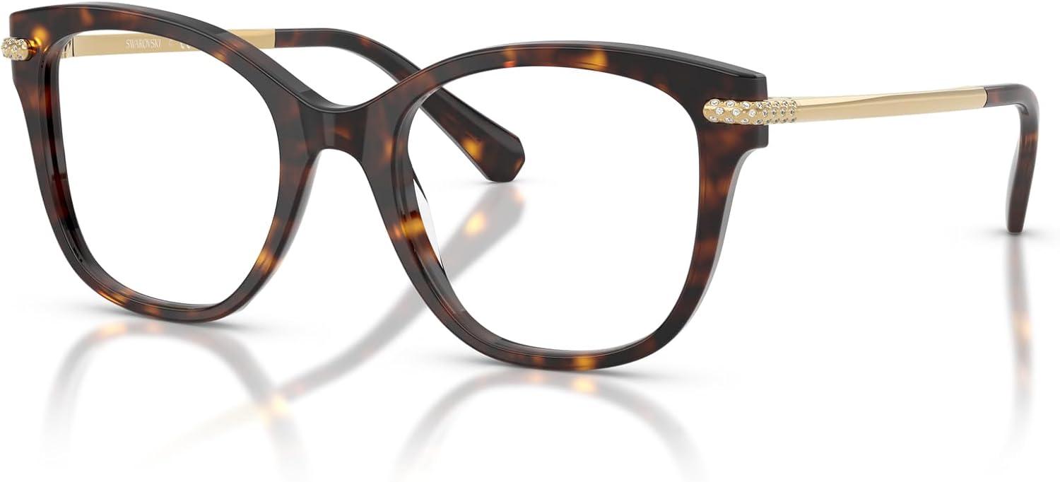 imageSwarovski womens Sk2044 Square Prescription Eyewear FramesHavanaDemo Lens