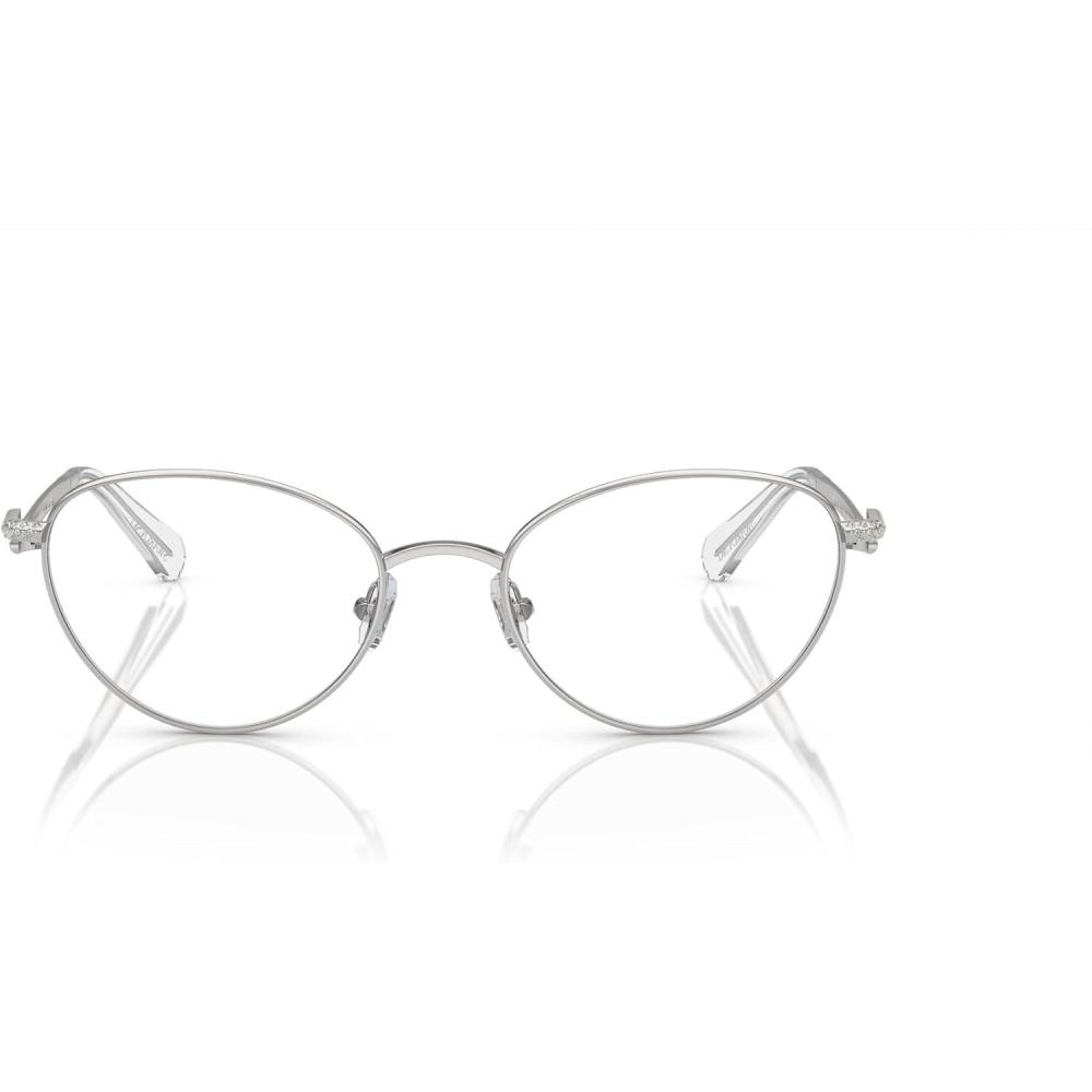 imageSwarovski Womens Sk1002 Oval Prescription Eyewear FramesSilverDemo Lens