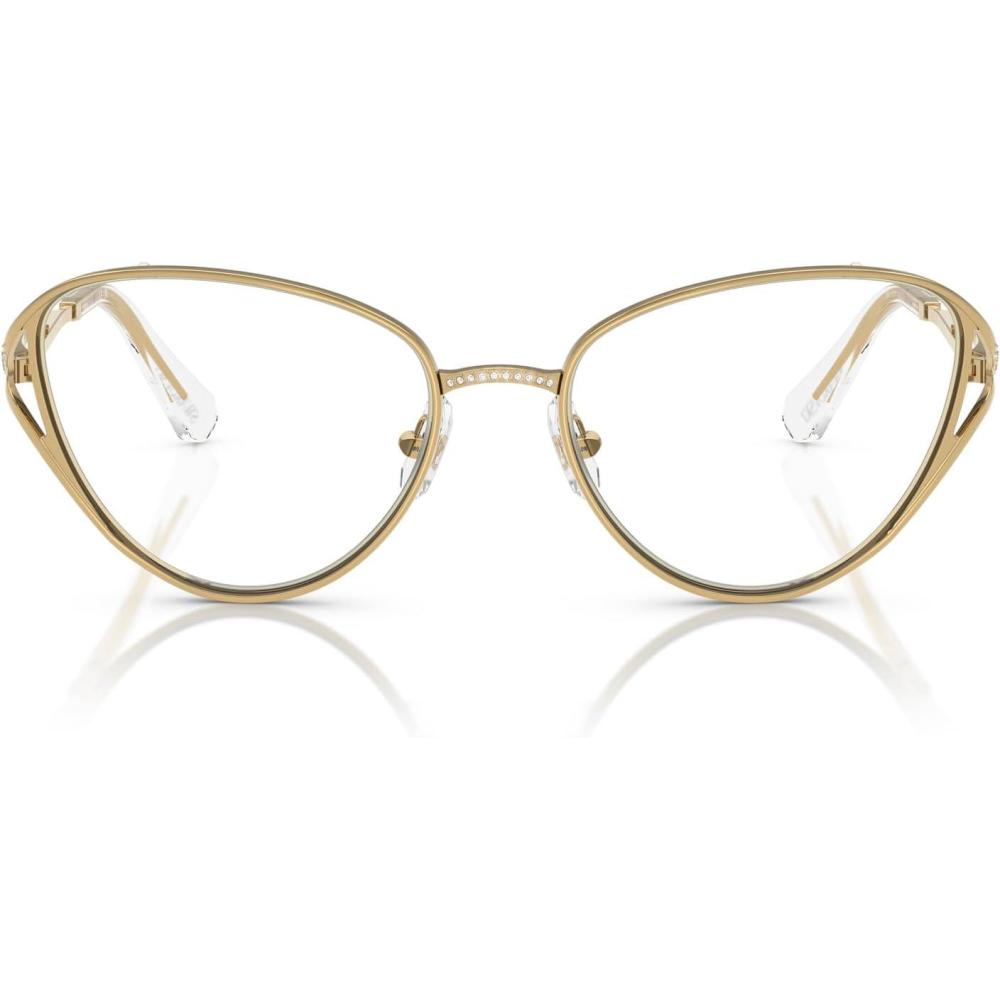 imageSwarovski Womens Sk1017 Cat Eye Prescription Eyewear FramesGoldDemo Lens