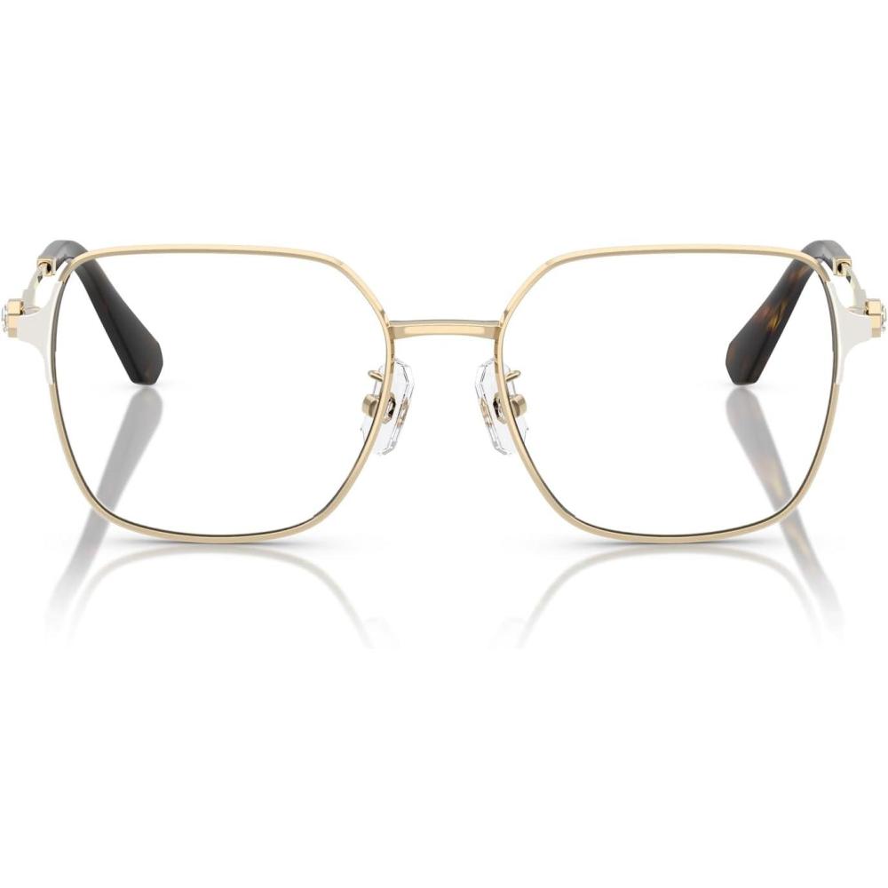 imageSwarovski Womens Sk1020d Square Prescription Eyewear FramesPale GoldDemo Lens