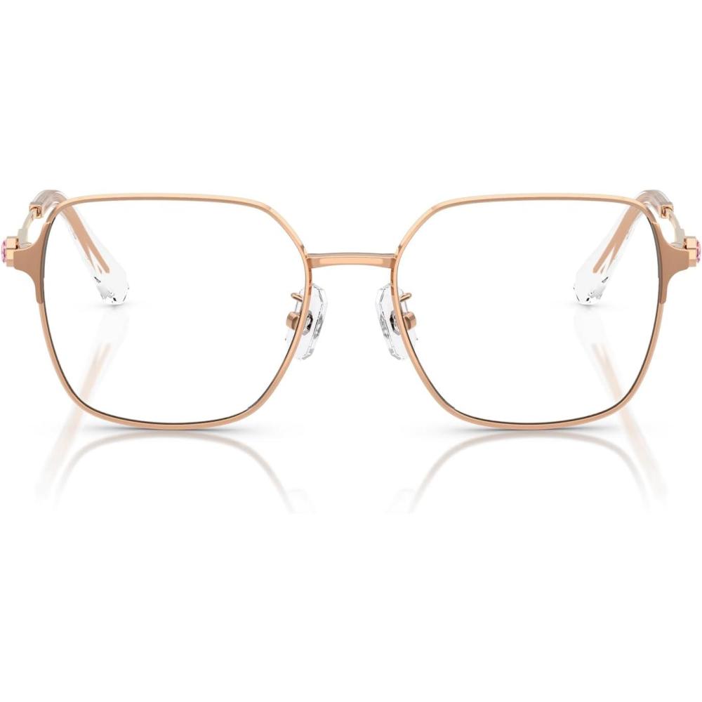 imageSwarovski Womens Sk1020d Square Prescription Eyewear FramesRose GoldDemo Lens