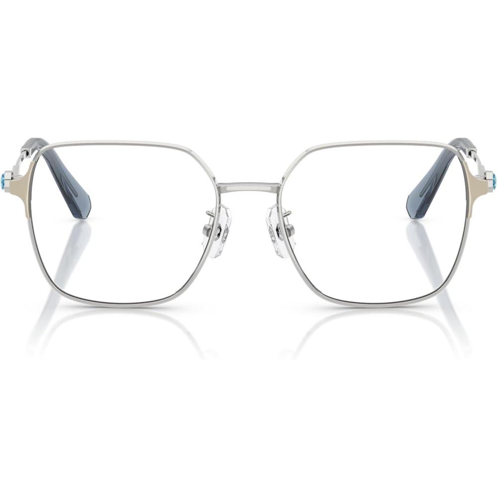 imageSwarovski Womens Sk1020d Square Prescription Eyewear FramesSilverDemo Lens
