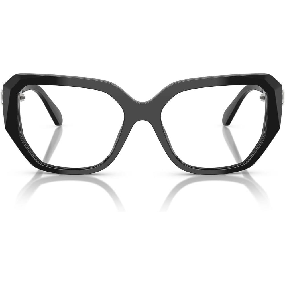 imageSwarovski Womens Sk2035 Square Prescription Eyewear FramesBlackDemo Lens