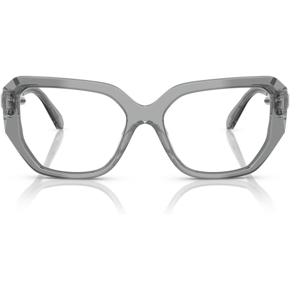 imageSwarovski Womens Sk2035 Square Prescription Eyewear FramesTransparent GreyDemo Lens