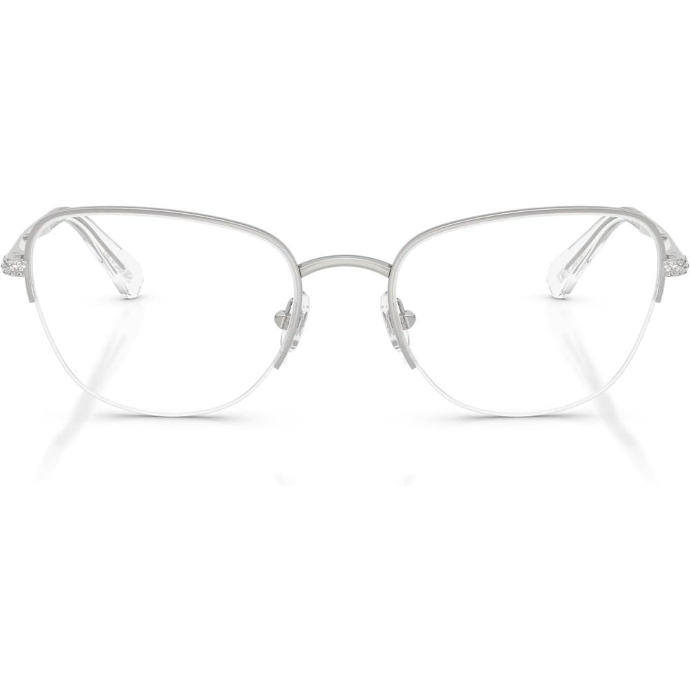 imageSwarovski womens Sk1023 Cat Eye Prescription Eyewear FramesSilverDemo Lens