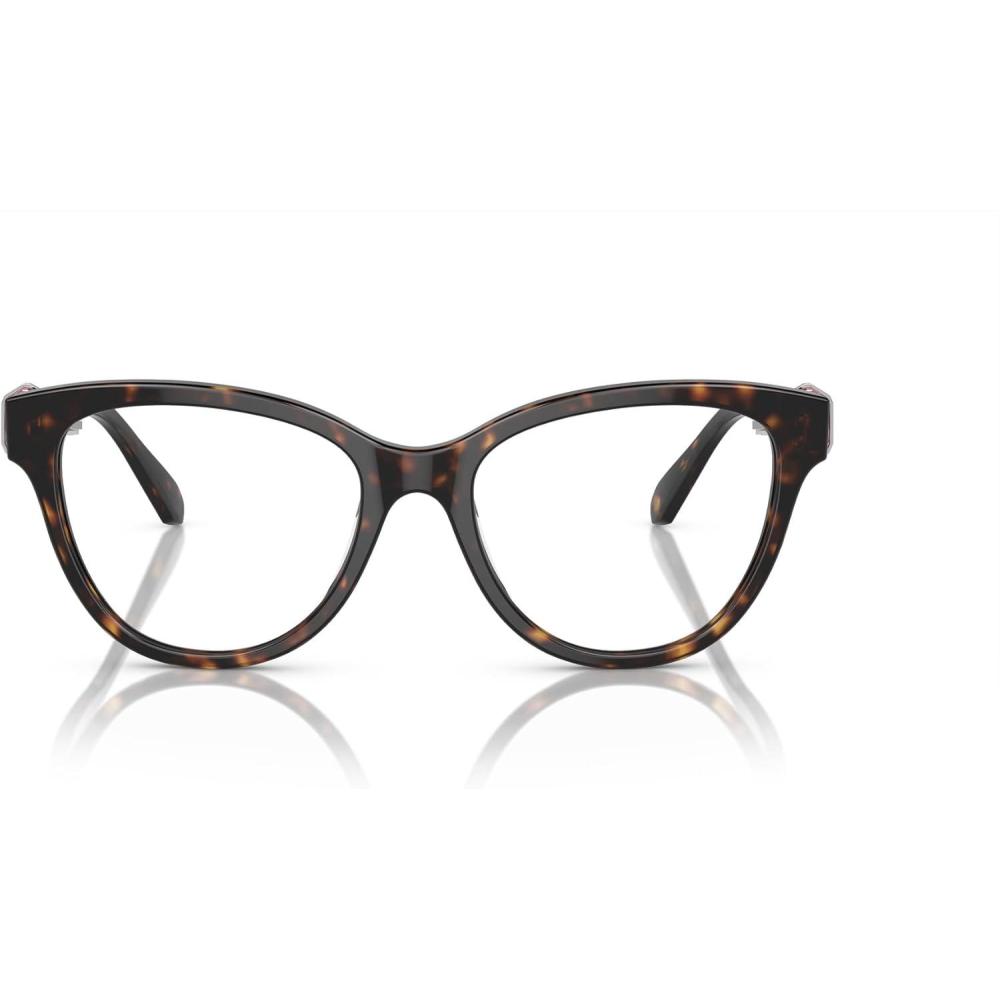 imageSwarovski womens Sk2004 Round Prescription Eyewear FramesDark HavanaDemo Lens