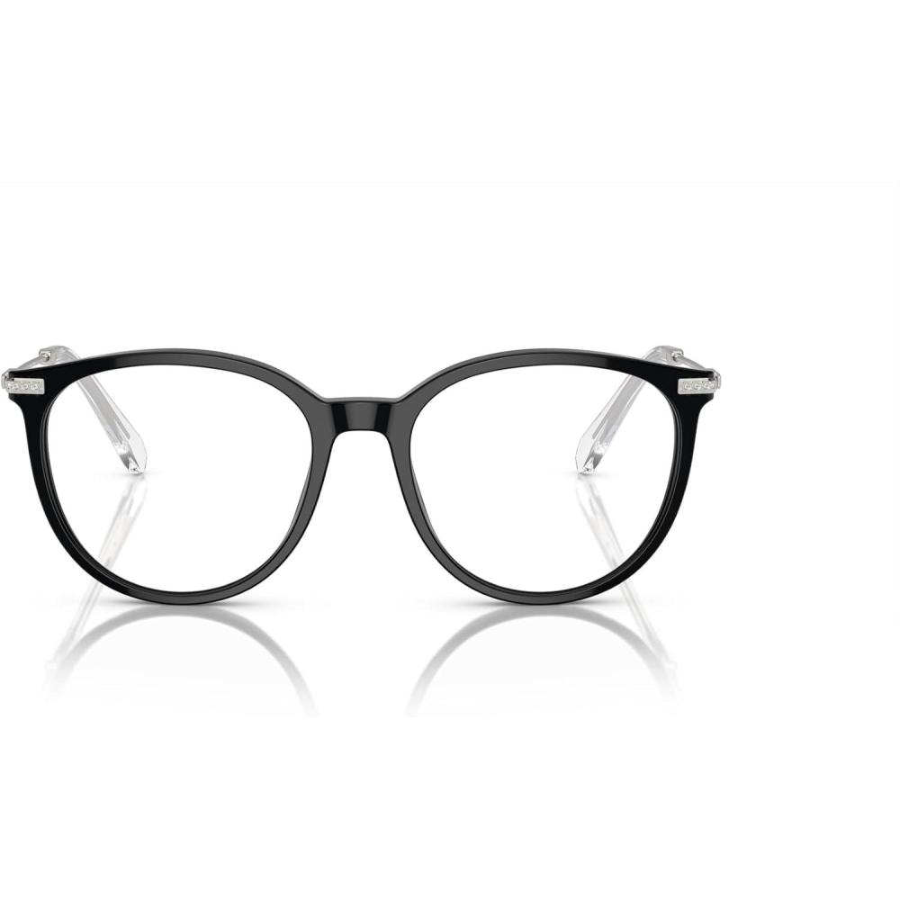 imageSwarovski womens Sk2009 Round Prescription Eyewear FramesBlackSilverDemo Lens