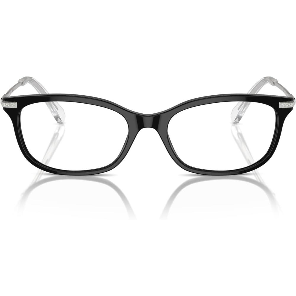 imageSwarovski womens Sk2017 Rectangular Prescription Eyewear FramesBlackDemo Lens