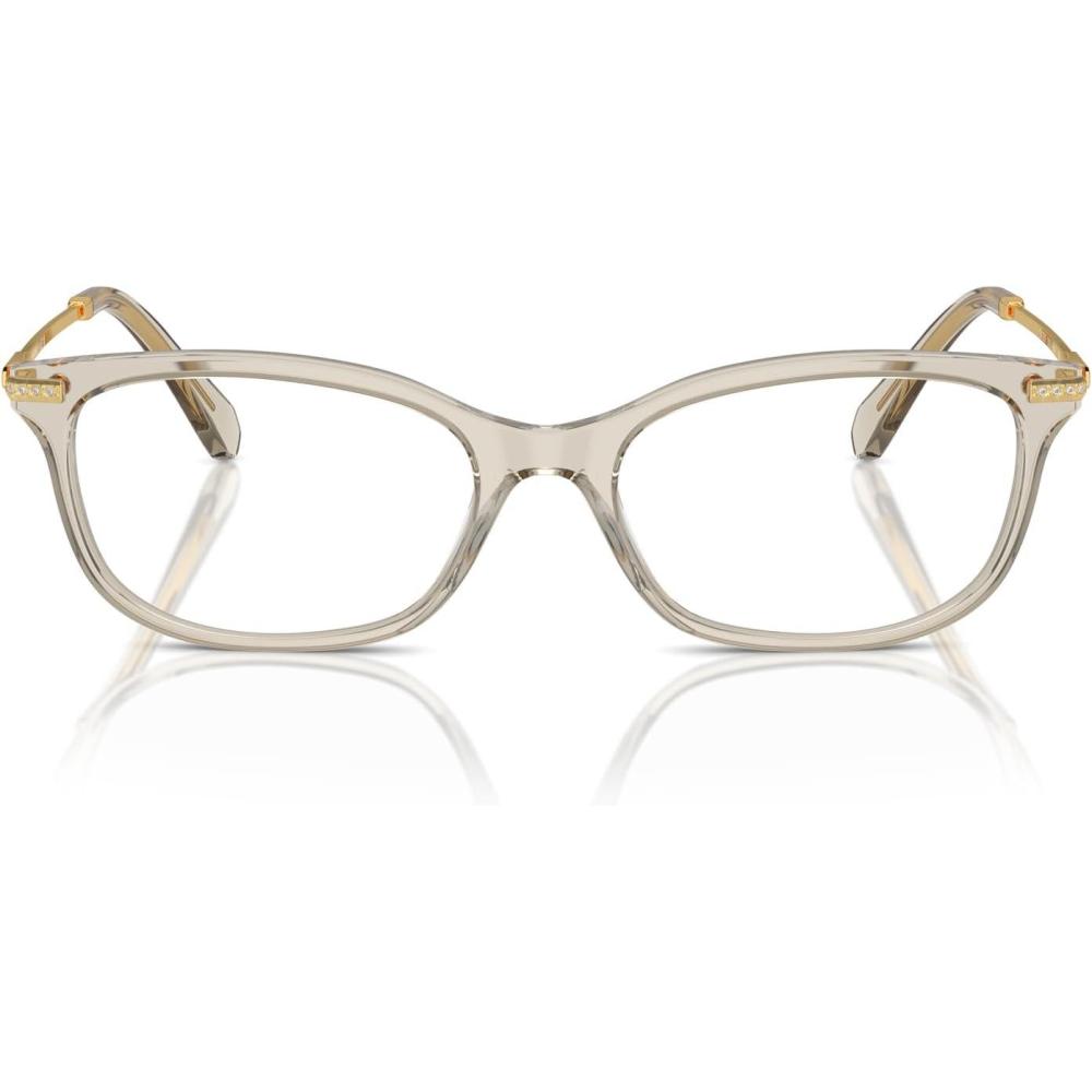 imageSwarovski womens Sk2017 Rectangular Prescription Eyewear FramesTransparent BeigeDemo Lens