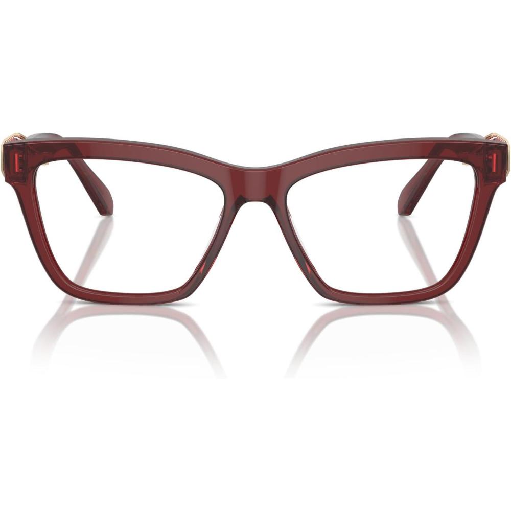 imageSwarovski womens Sk2021 Square Prescription Eyewear FramesTransparent BurgundyDemo Lens