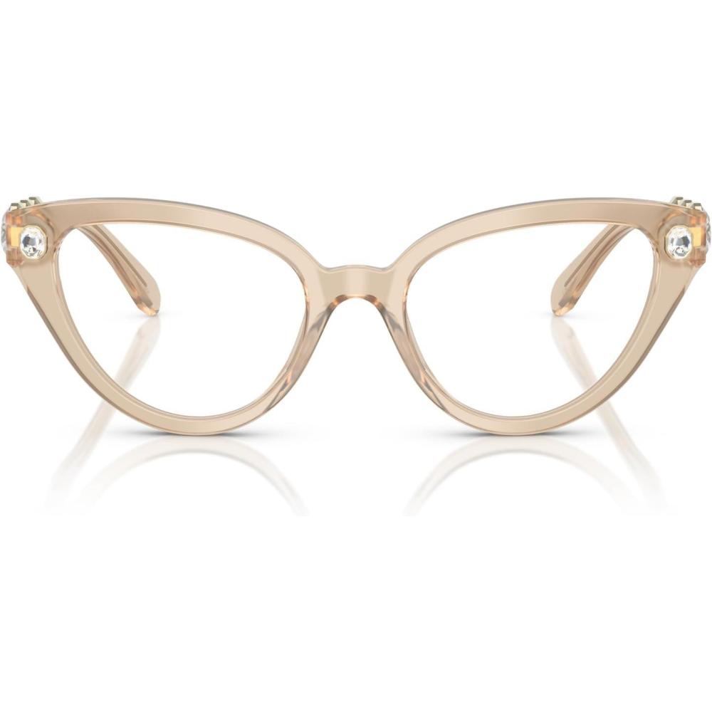 imageSwarovski womens Sk2028 Cat Eye Prescription Eyewear FramesMilky BeigeDemo Lens