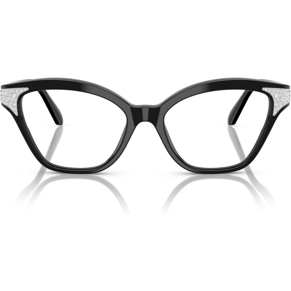 imageSwarovski womens Sk2029 Cat Eye Prescription Eyewear FramesBlackDemo Lens