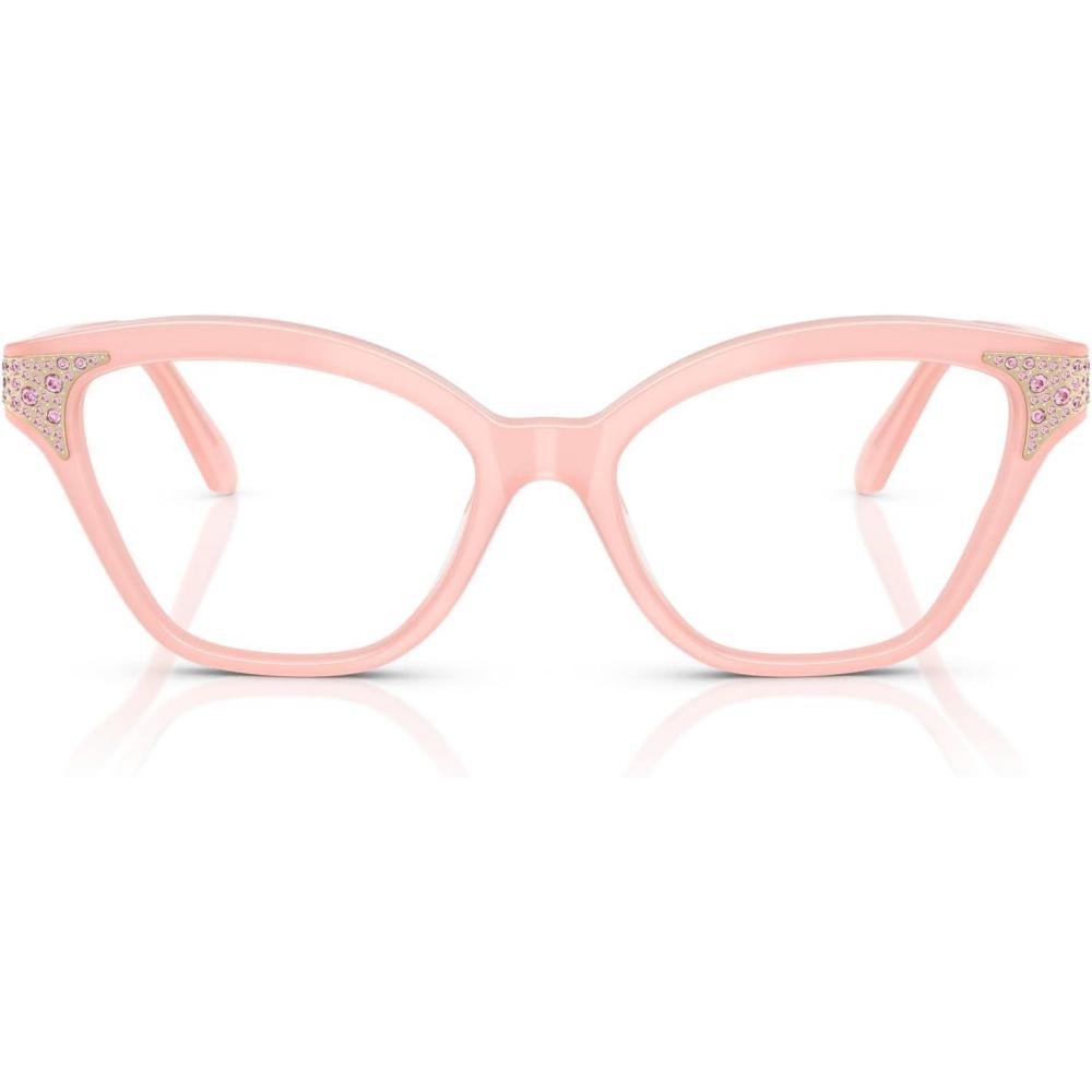 imageSwarovski womens Sk2029 Cat Eye Prescription Eyewear FramesMilky PinkDemo Lens